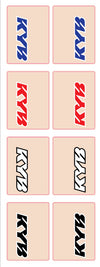 KYB Fork Tube Decals | Clear